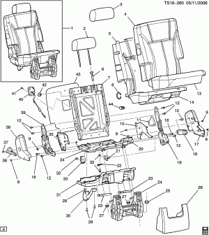 REAR SEAT/FOLDING-35% SIDE(AM9)