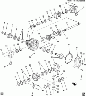 DIFFERENTIAL CARRIER/FRONT AXLE (EXC (G93))