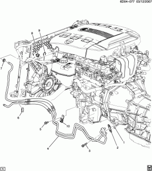 AUTOMATIC TRANSMISSION OIL COOLER PIPES (MYA,MYB, ALL-WHEEL DRIVE MX7, EXC EXTRA CAPACITY V03)