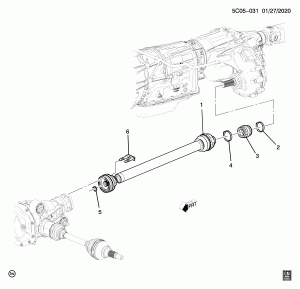 МОНТАЖ КАРДАННОГО ВАЛА ПЕРЕДНЕГО МОСТА