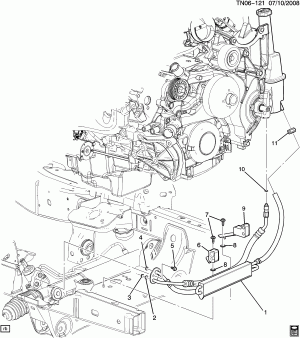 STEERING PUMP LINES (LH9/5.3P,RHD)