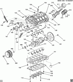 ENGINE ASM-4.4L V8 PART 1 CYLINDER BLOCK & INTERNAL PARTS (LC3/4.4D)