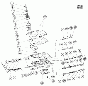 THM350/THM250C A.T. CONTROL VALVE (M38/M31/M33)