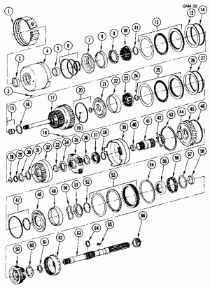 THM200 A.T. INTERNAL COMPONENTS (M29)