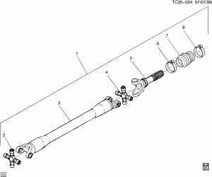 PROP SHAFT/FRONT AUXILIARY (NP8)