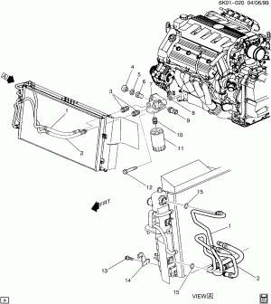 ENGINE OIL COOLER LINES (L37/4.6-9)(V03)