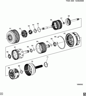 AUTOMATIC TRANSMISSION (MYD) (6L90) CLUTCH ASSEMBLIES & RELATED PARTS