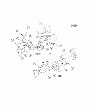 STEERING PUMP MOUNTING-3.8L V6 (LD5/231A)(W/K19)