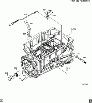AUTOMATIC TRANSMISSION (MYD) (6L90) PARK LOCK LINKAGE