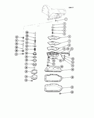 THM400 A.T. FRONT & REAR SERVOS (M40)