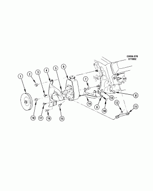 STEERING PUMP MOUNTING-5.7L V8 (LF9/350N) DIESEL