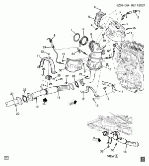 ВЫПУСКНАЯ СИСТЕМА/ПЕРЕДНЯЯ ЧАСТЬ (LSY/2.0-4, ПОЛНЫЙ ПРИВОД F48, ВЫПУСКНАЯ СИСТЕМА NCL,NM9)