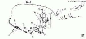 SHIFT CONTROL/AUTOMATIC TRANSMISSION COLUMN(EXC (D55))