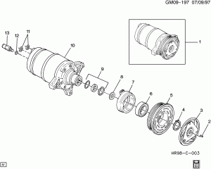 A/C COMPRESSOR ASM/HD6