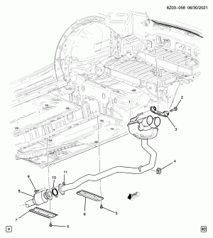 ВЫПУСКНАЯ СИСТЕМА/ЗАДНЯЯ ЧАСТЬ (LSQ/2.0-2, ПОЛНЫЙ ПРИВОД F48)