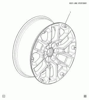 КОЛЕСА/22 ДЮЙМА (УСТАНАВЛИВАЕТСЯ ДИЛЕРОМ, КОЛЕСО SRV, ЗА ИСКЛЮЧЕНИЕМ СИСТЕМЫ БУКСИРОВКИ NHT)