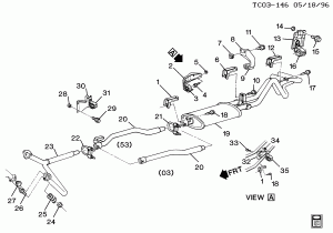 EXHAUST SYSTEM-V8 (LH6/6.2C) DIESEL