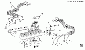 SPARK PLUG WIRING (L03/5.0H,L05/5.7K)