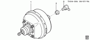 BRAKE BOOSTER/VACUUM (JB5,JB6,JB7)