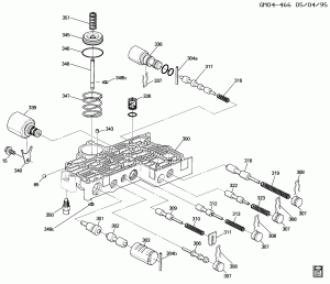 AUTOMATIC TRANSMISSION (MH1) PART 4 HM 4T80-E UPPER CONTROL VALVE ASSEMBLY