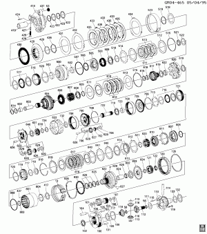 AUTOMATIC TRANSMISSION (MH1) PART 2 HM 4T80-E INTERNAL POWER TRAIN PARTS
