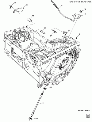 AUTOMATIC TRANSMISSION (MH1) PART 8 HM 4T80-E CASE & PARKING PAWL