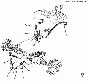 SHIFT CONTROLS/TRANSFER CASE (WIRING)(MAN SHIFT TRANSFER CASE NP2)
