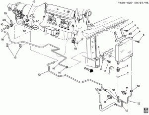 TRANSMISSION AUXILIARY OIL COOLER (L31/5.7R, M30,KNP)