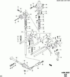 SHIFT CONTROLS/MANUAL TRANSMISSION GEARSHIFT FORK(MM5)