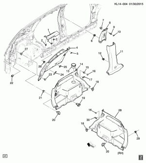 TRIM/CENTER PILLAR & QUARTER