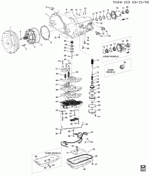 AUTOMATIC TRANSMISSION (MT1) PART 2 (HYDRA-MATIC 4L80-E)(THM-R2) CASE & RELATED PARTS