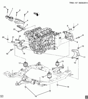 ENGINE & TRANSMISSION MOUNTING (LLT/3.6D)