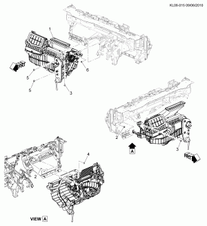 A/C & HEATER MODULE ASM MOUNTING