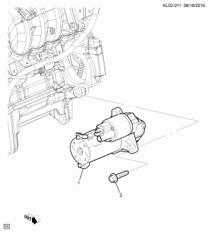 STARTER MOTOR MOUNTING (LE5/2.4-4)