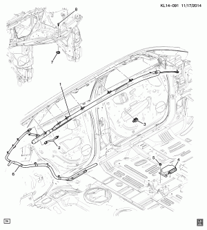 INFLATABLE RESTRAINT SYSTEM/ROOF SIDE