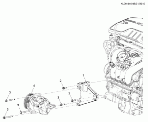 A/C COMPRESSOR MOUNTING (LE5/2.4-4)