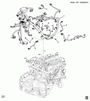 WIRING HARNESS/ENGINE (LNQ/2.2-6)