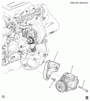 A/C COMPRESSOR MOUNTING (LUV/1.4B)