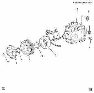 A/C COMPRESSOR ASM (LUV/1.4B)
