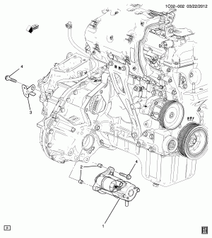 STARTER MOTOR MOUNTING (LMT/1.0-1)