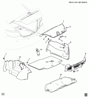 COMPARTMENT TRIM/REAR (HYBRID HP6)