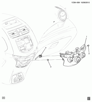 A/C & HEATER CONTROL ASM