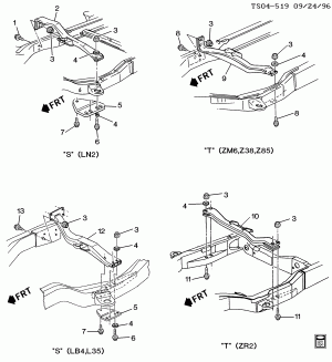FRAME/TRANSMISSION SUPPORTS