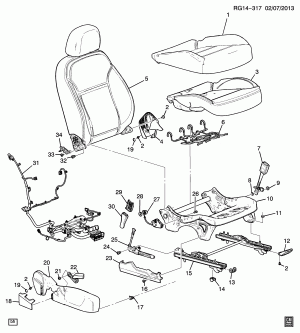 SEAT ASM/PASSENGER-CUSHION (EXC POWER AG2)