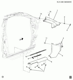 TRIM/ FRONT (ILLUMINATED B7G)