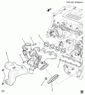 TURBOCHARGER MOUNTING (LUV/1.4B)