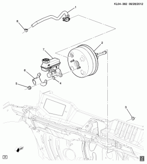BRAKE BOOSTER & MASTER CYLINDER MOUNTING (LNP/2.0Y, LNQ/2.2-6)