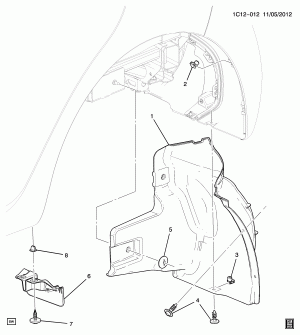 WHEELHOUSE LINER/REAR