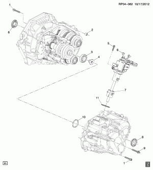 6-SPEED MANUAL TRANSMISSION PART 2 F40-6 TRANSMISSION CASE AND COVERS(MYJ)