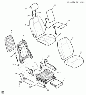 SEAT ASM/PASSENGER SEAT PARTS